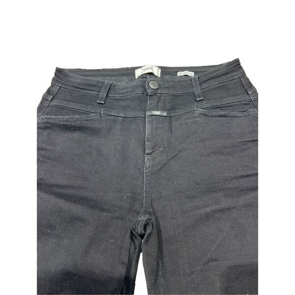 Closed Womens Mid-Rise Stretch Pusher Skinny Jeans Dark Grey Dark Wash Size 27 - Picture 9 of 15